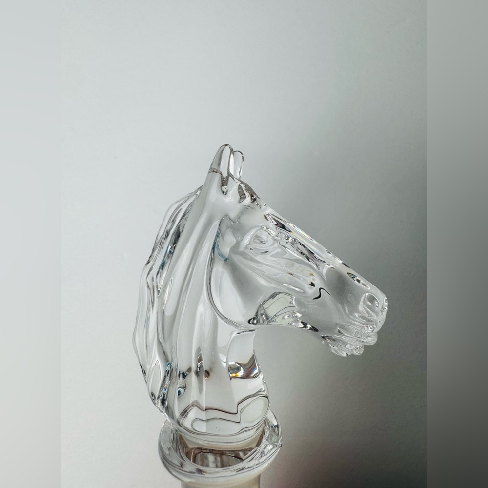 EXQUISITE WATERFORD CRYSTAL HORSE HEAD WINE BOTTLE STOPPER IN BOX - Picture 6 of 7
